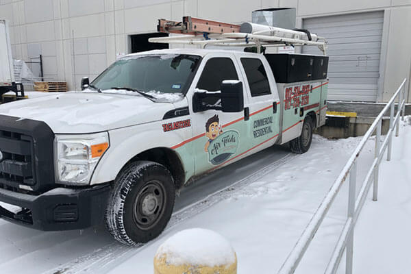 air techs heating and cooling truck